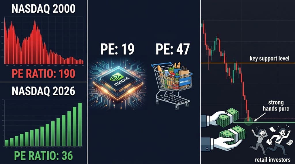 NVIDIA Trades at a Lower PE Than Walmart. This Is Not the Dot-Com Bubble.