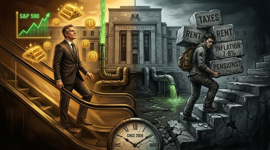 The Great Divide — Asset Owners Win, Workers Lose, and Central Banks Can't Stop Printing