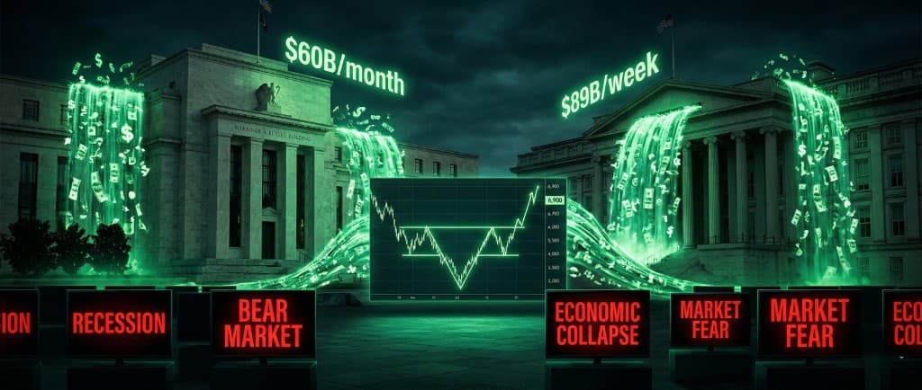 100.000 millones en una semana: La bomba de liquidez de la Fed y el Tesoro que los medios ignoraron mientras el SP500 llegó a 6.900