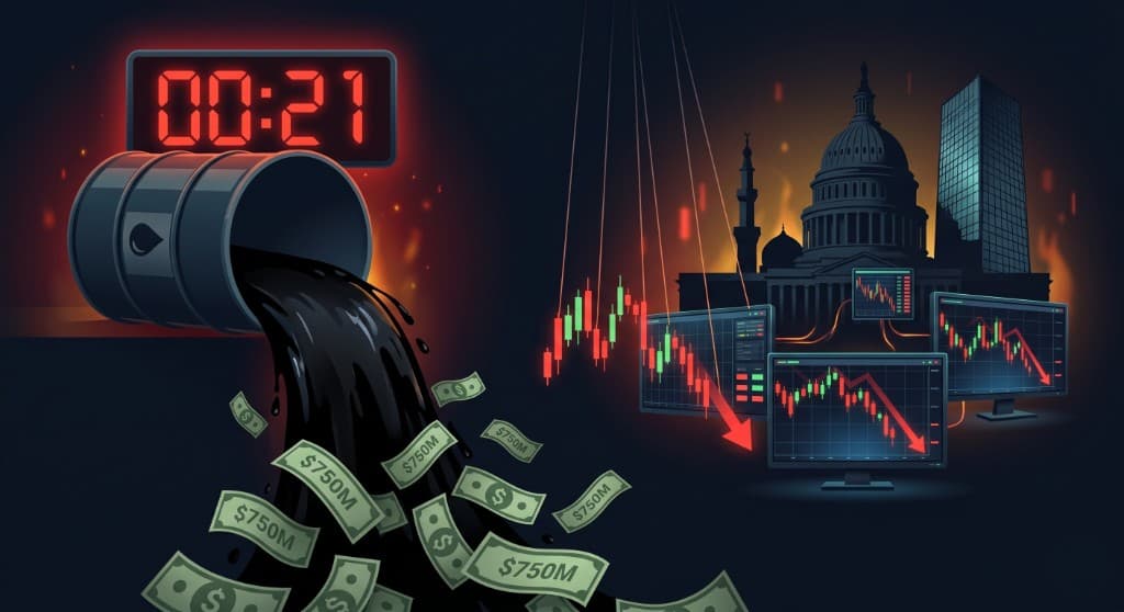 Los gobiernos no solo hacen guerras — las operan en bolsa. $750M en cortos de petróleo colocados 21 minutos antes del anuncio de Irán