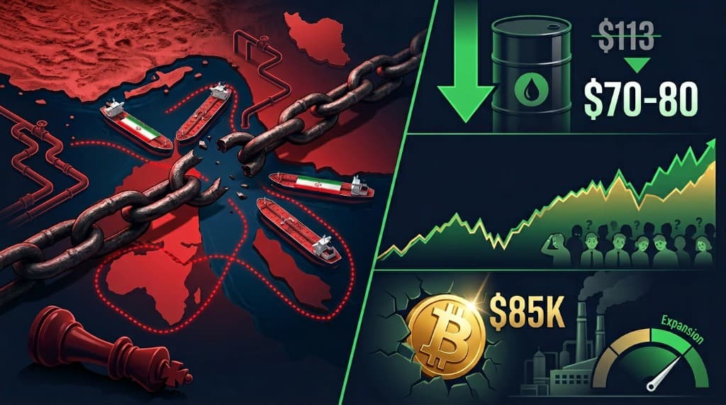 Hormuz Was Iran's Historic Mistake — Oil Heading to $70-80, Bitcoin Targets $100K, and the SP500 Rally Isn't Over