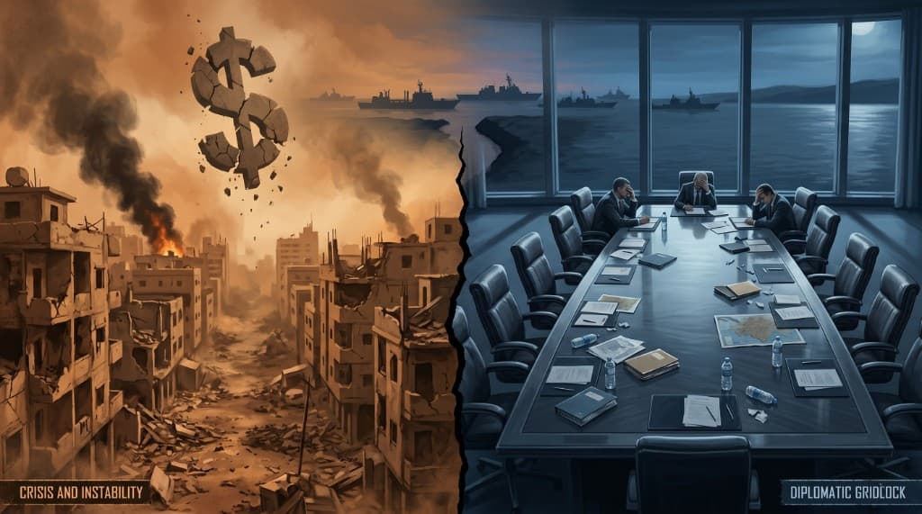 Irán envía 70 delegados a las negociaciones de paz — señal de debilidad, no de fuerza. Economía en caída libre, Ormuz es teatro político