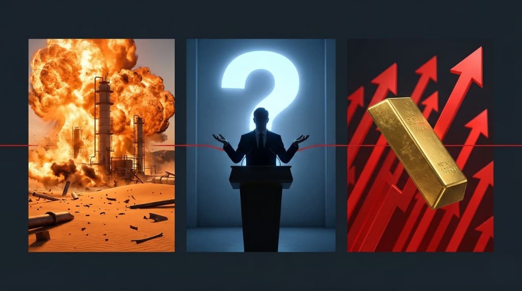 Israel Bombs Iran's Gas, Powell Admits He Doesn't Know, and Gold Falls — None of It Makes Sense Until It Does