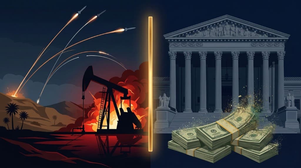 Oil Breaks $84, Iran Escalation Looms, and the Tariff Ruling Reshapes the Fiscal Landscape