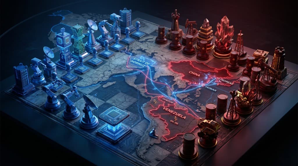 La guerra real es EE.UU. contra China por la supremacía en IA: tierras raras, rutas de petróleo y el estrecho de Ormuz como armas