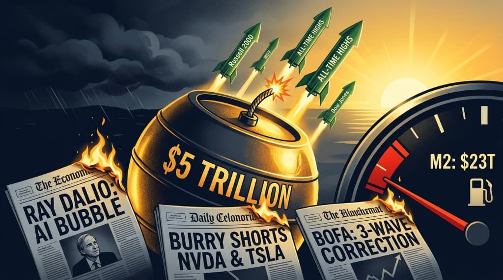 Cuando Dalio y Burry son bajistas a la vez: los 5 billones de dólares de combustible de los que nadie habla