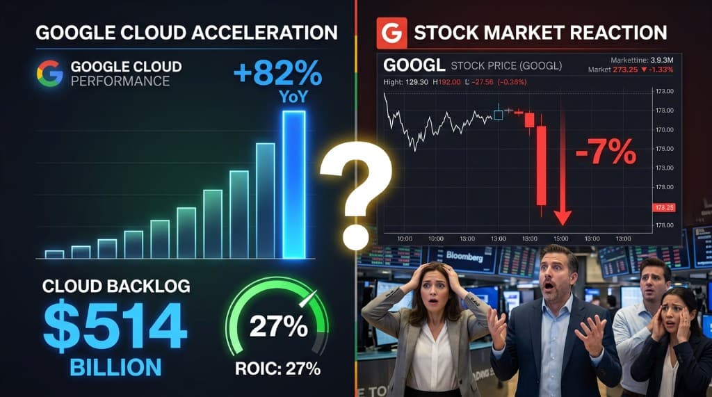 Cloud +82%, ROIC 27%, and a -7% Drop: Why the Market Got Alphabet Wrong