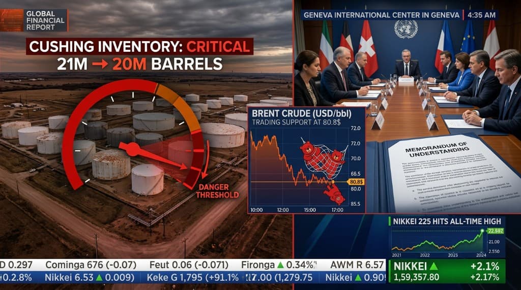 Oil: The Market Priced a Peace That Doesn't Exist Yet — And Cushing Is About to Run Dry